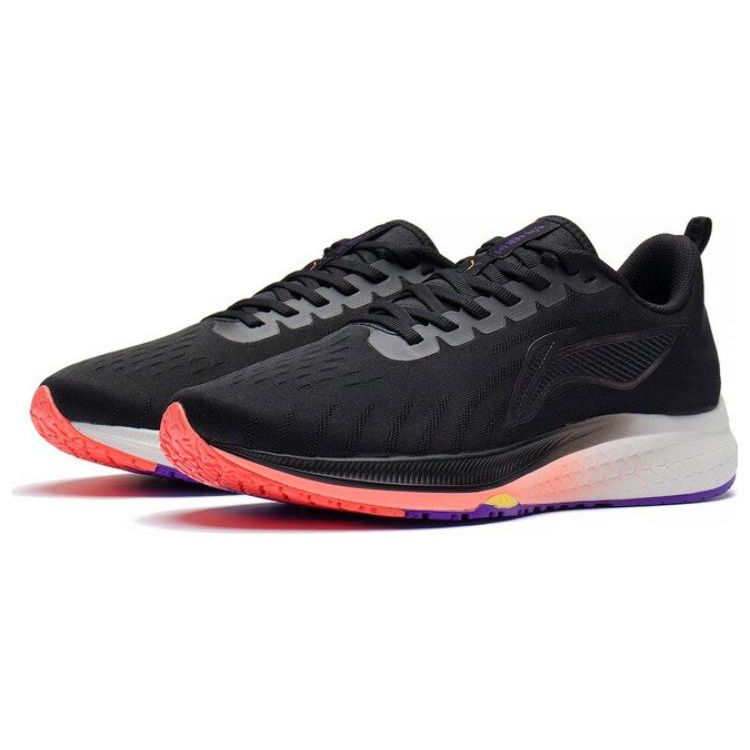 Li Ning Red Rabbit 5 Non-Slip Wear-Resistant Shock Absorbing Low-Top Running Shoes Men Sneakers Black ARMS009-17