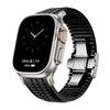 Luxury Solid Color Silicone Sports Folding Buckle Watch Band Suitable for Smartwatch Strap Series 10/9/SE/8/7/6/ultra/ultra2