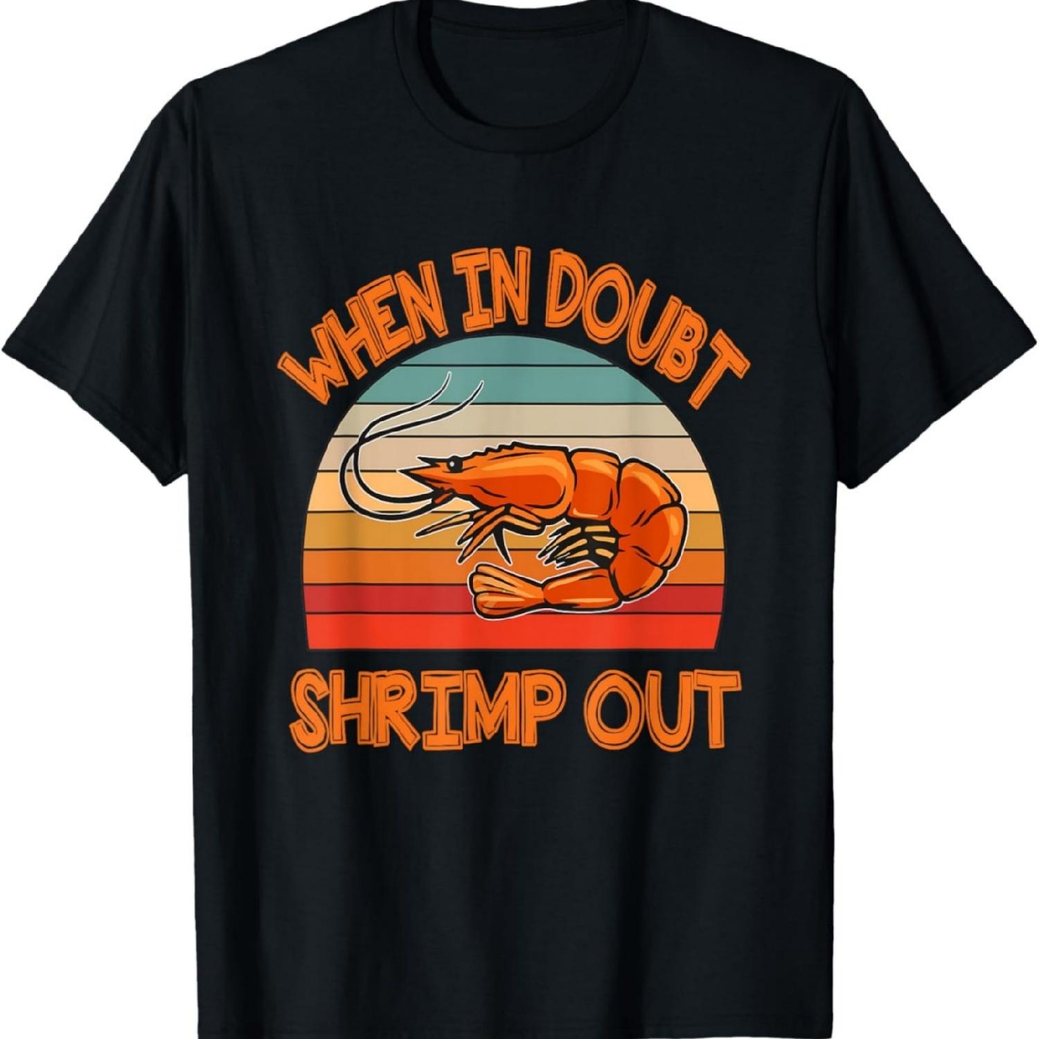 Jiu Jitsu Shirt - When in Doubt Shrimp Out - great BJJ gift T-Shirt XXXXXL разноцветный