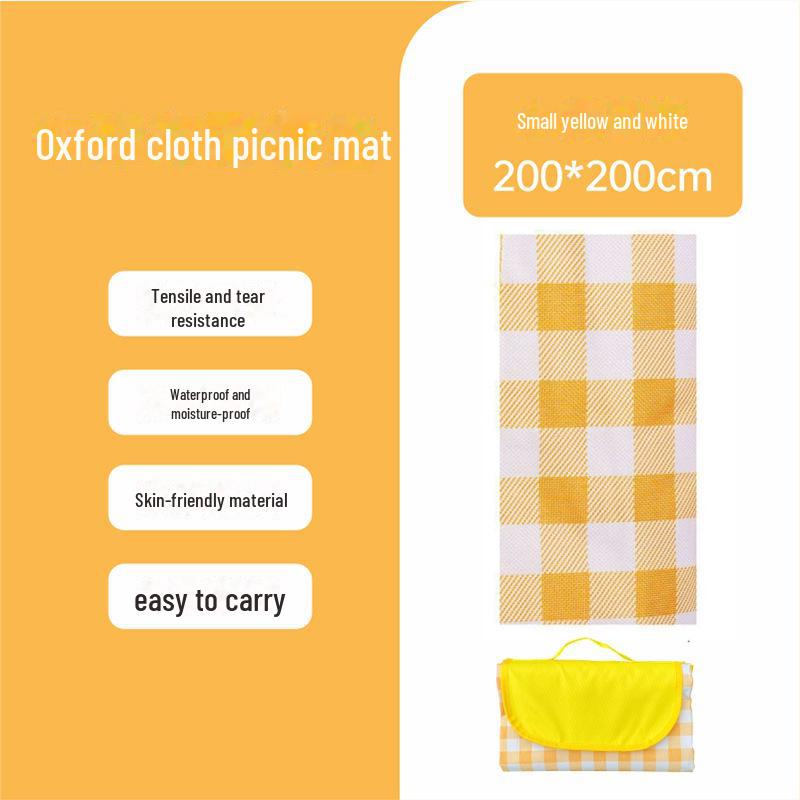 Waterproof Outdoor Picnic & Camping Mat - Moisture-Proof, Thickened, Portable, with Storage for Spring Outings