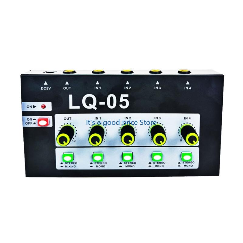 

4/8-канальная консоль для микрофонов с металлическим корпусом и разъемами 6,35 мм для музыкантов и стереоинженеров в дороге