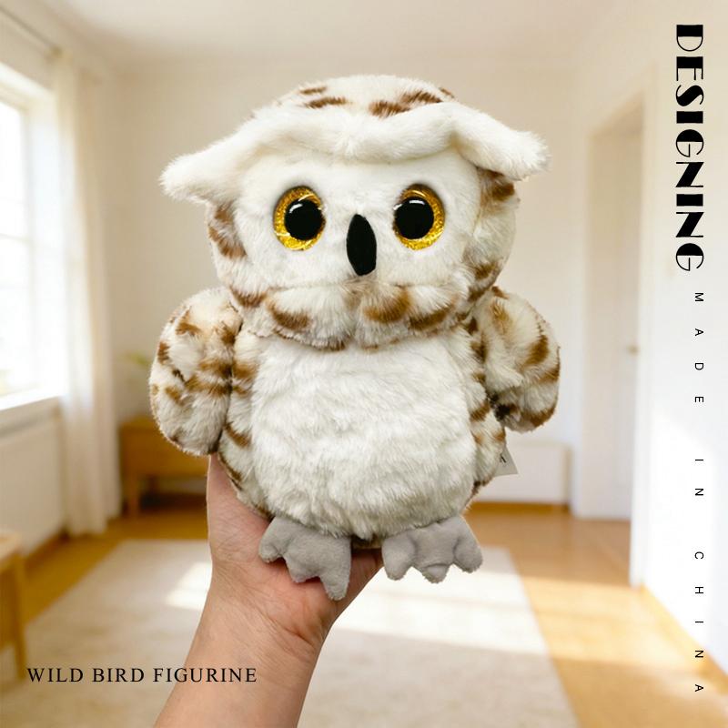 1Pc 20cm Simulation Owls & Tawny Owl Plush Toy Lovely Wild Animals Bird Plush Dolls Stuffed Soft for Birthday Gift