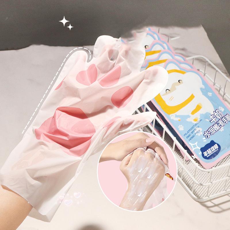 2 Pcs Milk Nourishing Hand Mask Moisturizing Hydration Firming Brightening Hydrating Hand Gloves For Hands Skin Care Products