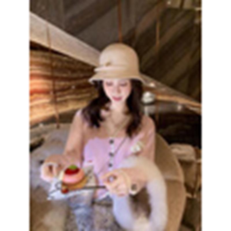 Women s Sweet Glitter V-Neck Knit Cardigan M