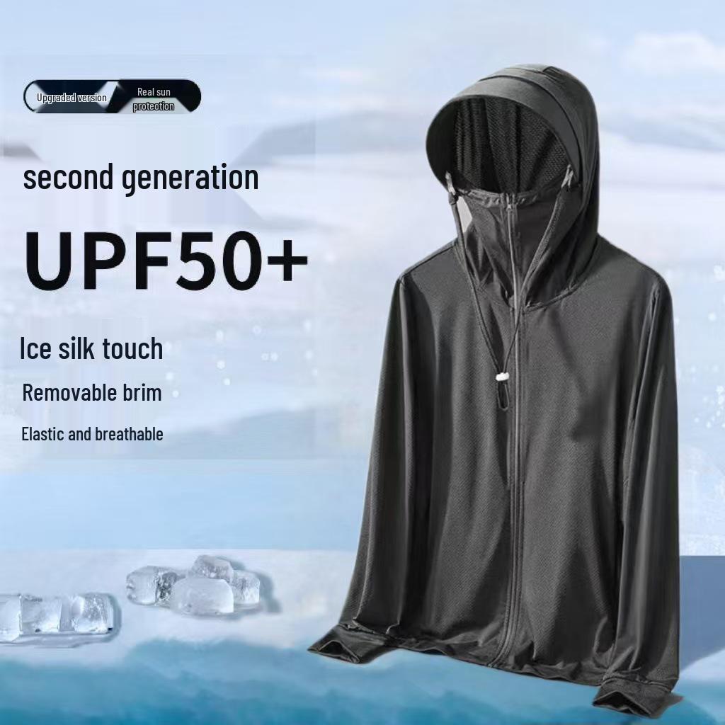Men's Ultra-thin Ice Silk Fishing Jacket - Breathable, Anti-UV, Sun Protection for Summer Outdoors (2025 New)