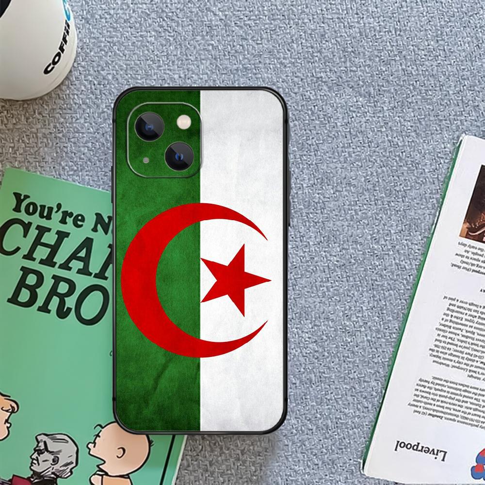 Algerien Algerische Flagge Telefon Fall Abdeckung Coque Für Iphone Xiaomi Mi Samsung Galaxy Redmi Hinweis AS 11 12 13 14 15 22 23 24 5G Pro Plus Max Fe Ultra