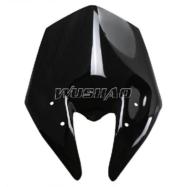 Motorcycle Double Bubble Windshield WindScreen For 2013 - 2016 Kawasaki Z800 Z 800 2014 2015 13 14 15 16 Black Iridium