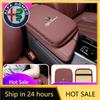 Autocolantes Para Carro Para Alfa Romeo Tapete Para Apoio de Braço de Carro Apoio de Braço de Couro Almofada Macia Almofada de Proteção Para Alfa Romeo Giulia Stelvio Giulietta