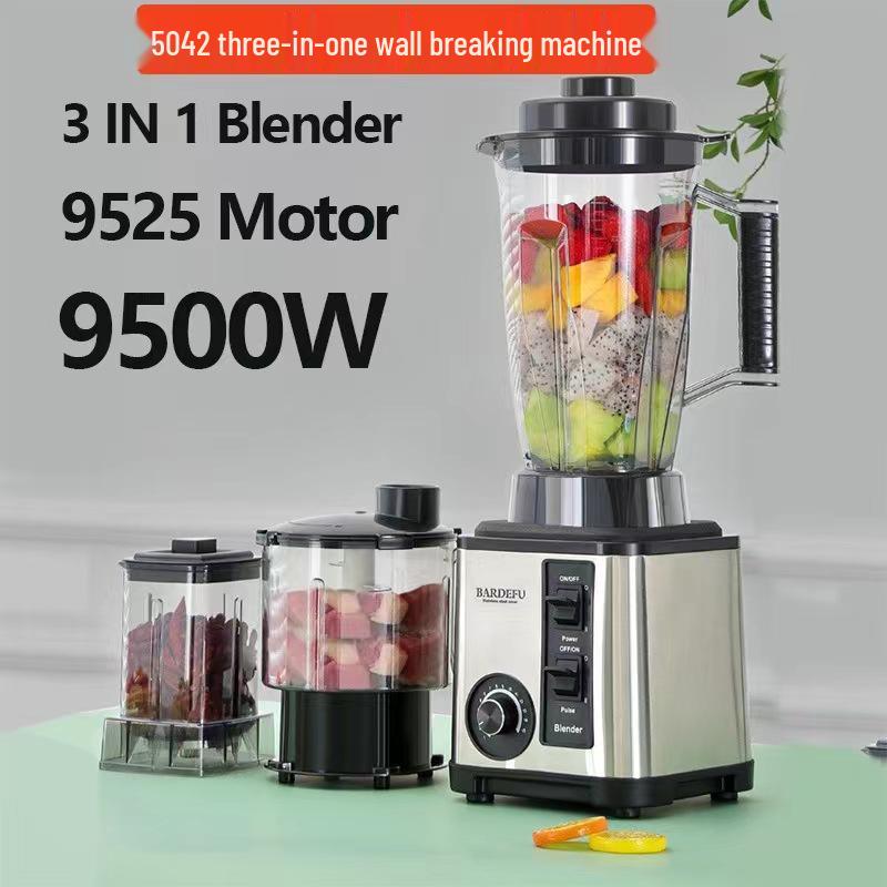 Stainless Steel Large Capacity Food Processor & Blender - Juicer, Mixer, and Meat Grinder
