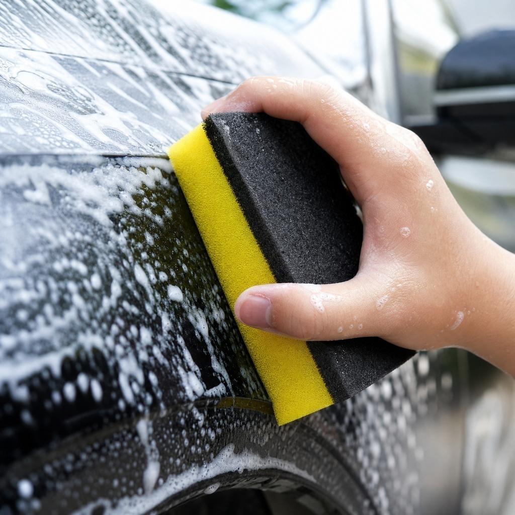 Car Wash Cleaning Sponge Durable Absorbent Foam Block for Vehicle Exterior Interior Surface Cleaning and Detailing Use