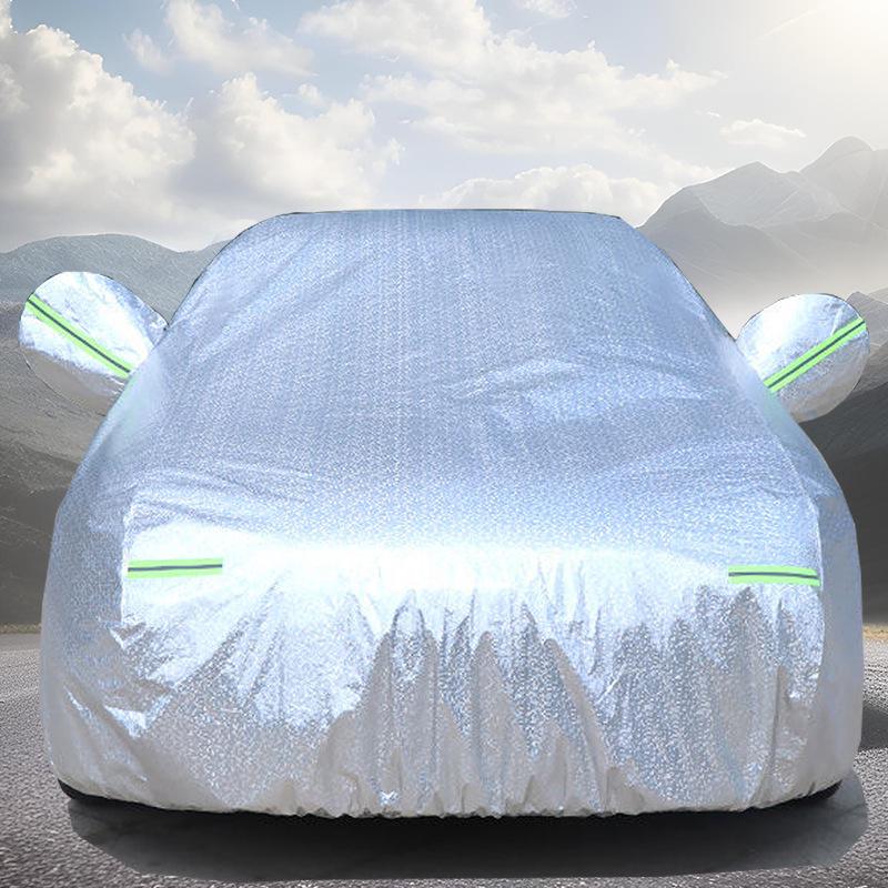 Univerzální autoplachta Four Seasons: Opalovací krém, odolný proti dešti, tepelná izolace, zesílený, odolný proti sněhu, poloviční kryt.
