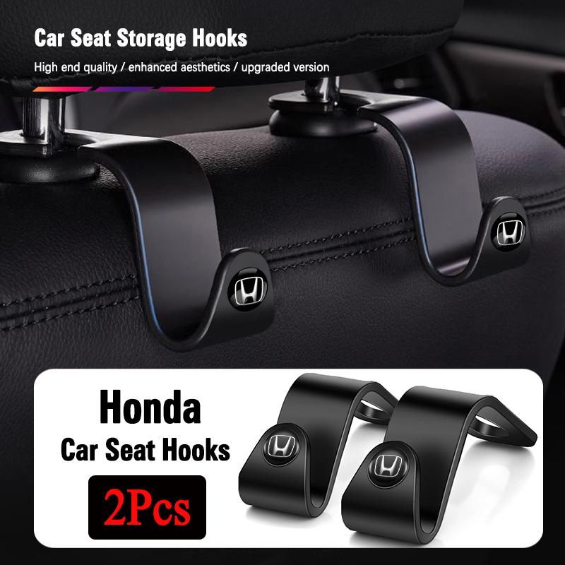 2Pcs Car Seat Hooks Rear Seat Storage Bracke For Honda civic accord fit jazz pilot CRV odyssey passport city shuttle HRV vezel