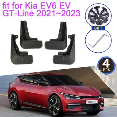 4Pcs Mud Flaps for Kia EV6 GT-Line GT CV 2022 2023 Accessories Mudguards Fender Front Rear Wheels Splash Guards Auto Car