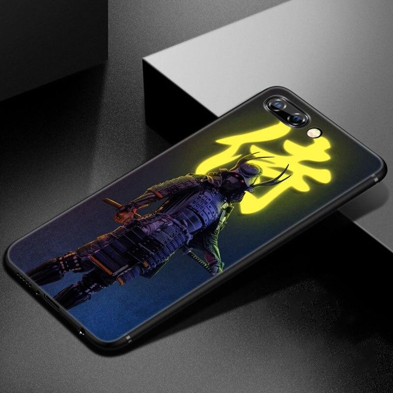 Japońska sztuka samurajska etui na telefon dla Huawei Honor 7A 8A 9X 20 Pro 8 10X Lite 7S 8C 8S 8X 9A 9C 10i 20i 30i 20E 20S czarne etui