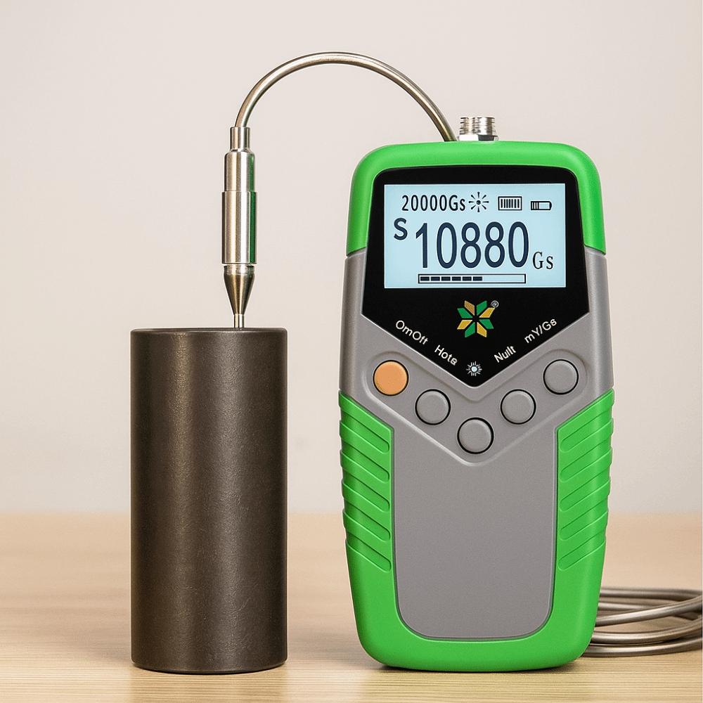 Magnetic Field Intensity Testing Digital Meter Portable Design Magnetic Flux Meter Quality Control