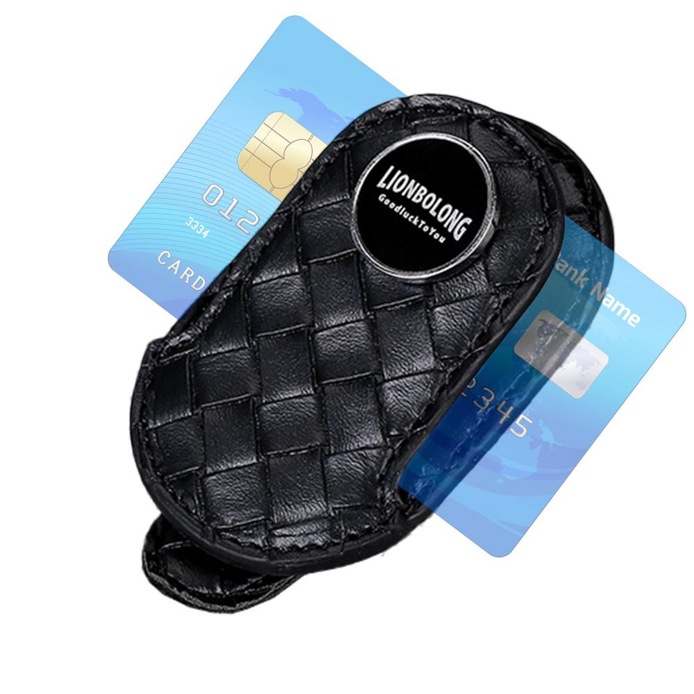 

Держатель для очков для автомобиля Зажим для очков для автомобиля Вешалка для очков Зажим для очков и визиток Автоаксессуары Легко чёрный