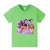 A1204 Kinder Jungen Mädchen Sajaboys Kpop Rumi Zoey Mira Druck Kurzarm T-Shirt