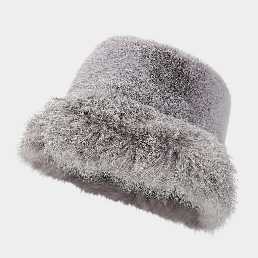 

Vintage Plush Plush Fisherman Cap For Spring Fall Sunshade And Cold Weather сірий колір