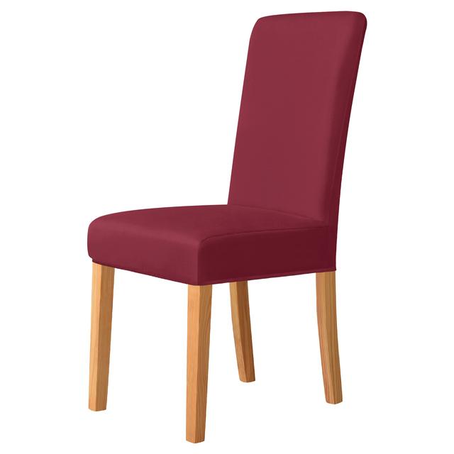 Waterproof Chair Cover Solid Colour Elastic Removable Chair Covers Protector Designed For Living Room Kitchen Area Wedding Dinner Home 11colors