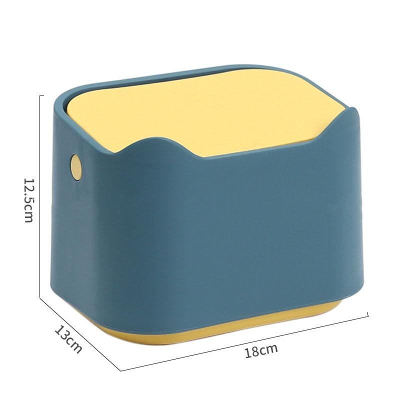 Cute Desktop Waste Bin Household Table Sundries Plastic Office Supplies Trash Can Mini Sitting Room Dustbin Barrel Box