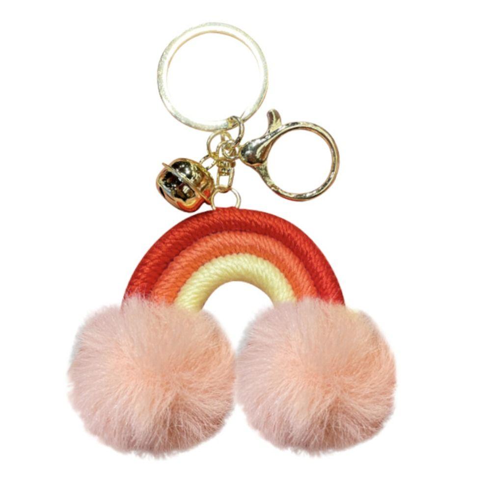

Colorful Rainbow Keychains Handmade Rainbow Pendants Lovely Rainbow Key Rings Handbag Decoration Style 1