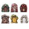 Miniature Fairy Tree Door Hobbit Door Fairy Garden Doors for Outdoor Trees Miniature Door Tree Decor Garden Decorations