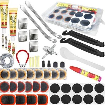 Kit portabil de reparare a anvelopelor de bicicletă fără lipici