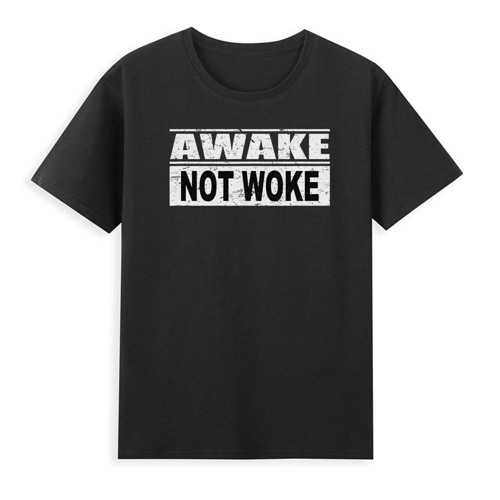 Free Speech Awake Not Woke Funny Political Censorship Quote Saying Unisexs Tshirt S