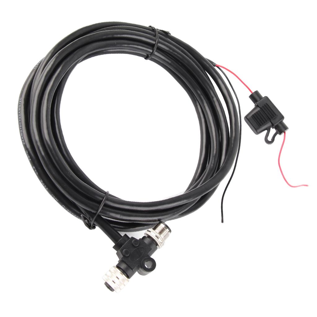 For NMEA2000 Starter Cable with T Connector Fuse 3Meter 5Pin M12 Thread IP67 Waterproof for Simrad Networks