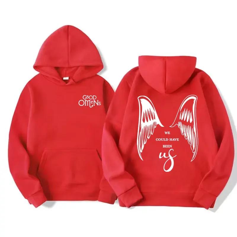 2026 style pullover hoodie with wings, retro-style fashionable t-shirt, fashionable casual streetwear for couples