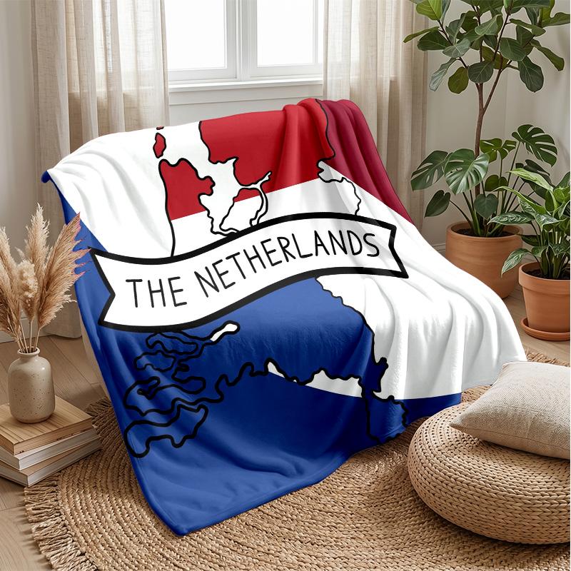 Coperta in Flanella Stampata Calda e Skin-Friendly Decorativa per Divano Letto Uso Quotidiano