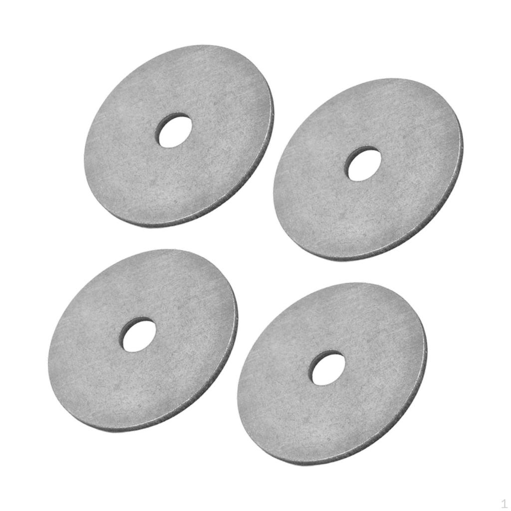 4x Stainless Steel Washers for Low Profile Survey Stakes 4 Inch High Reliability Sturdy Measuring