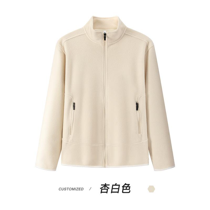 Men S Fleece Stand Collar Zip Up Sweatshirt Winter Warm Outerwear