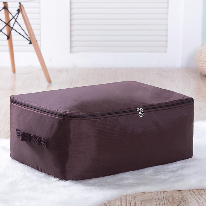 Plain Color Oxford Fabric Clothes Storage Bag Foldable Quilt Dust-Proof Storage Bag Wardrobe Tidy Organizer Home Storage Supplie