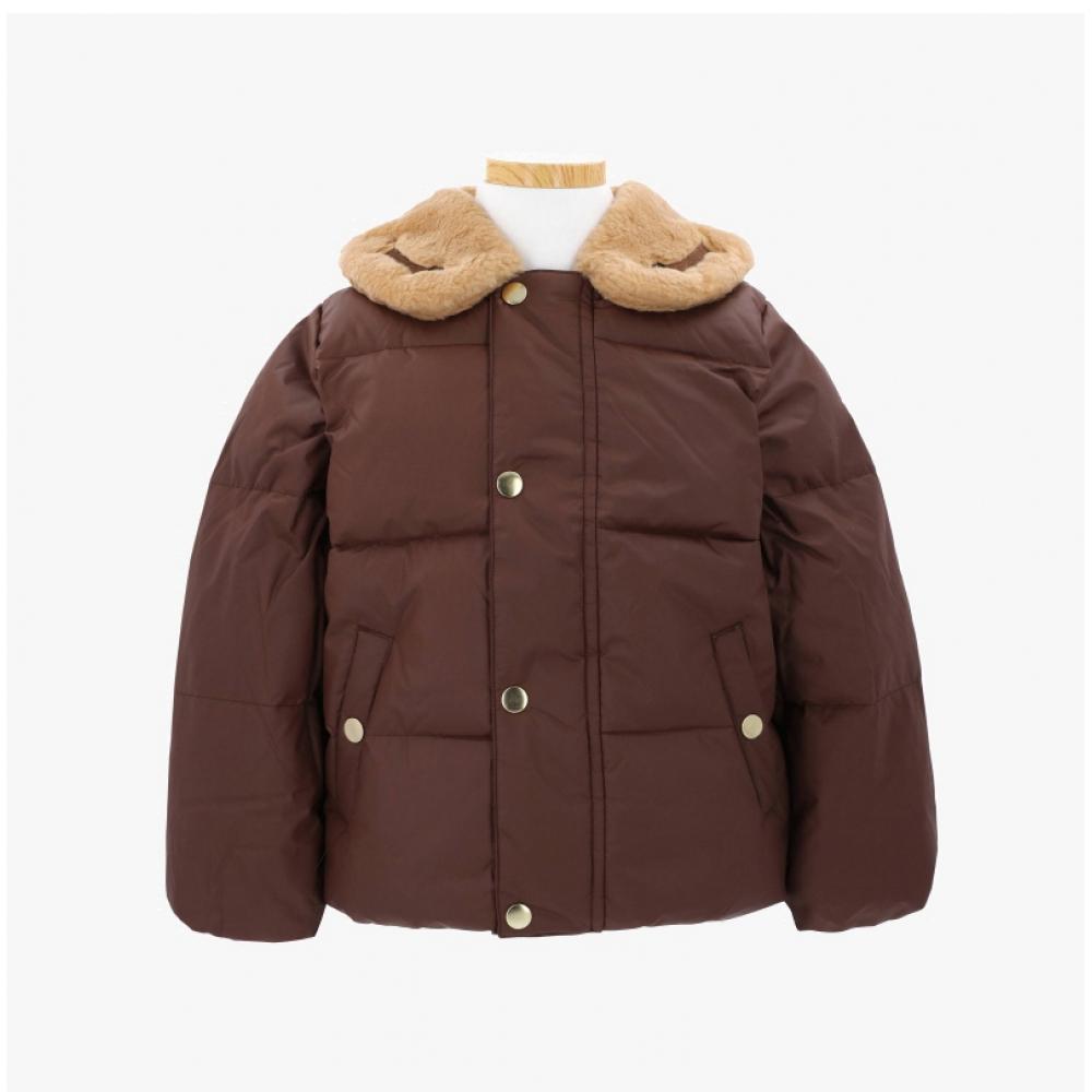 Mini Rodini 2471013316 Puffer bunda so psom Puffer bunda pre deti so psom