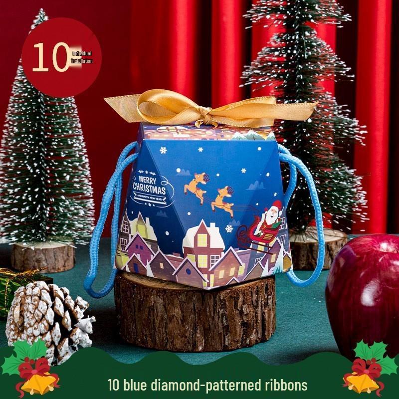Рождественские подарочные пакеты, Яблочные коробки, Креативные коробки для яблок на Сочельник, Коробки для конфет для детей