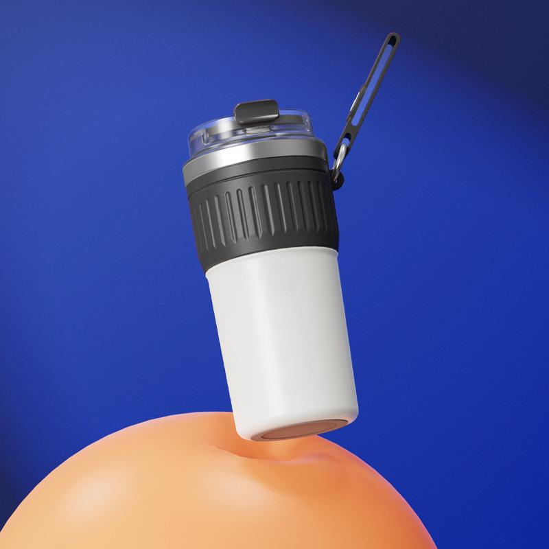 

Кружка для кофе с ручкой из нержавеющей стали с термоизоляцией, высококачественная, для сопровождения автомобиля для женщин и мальчиков. 500ML серый