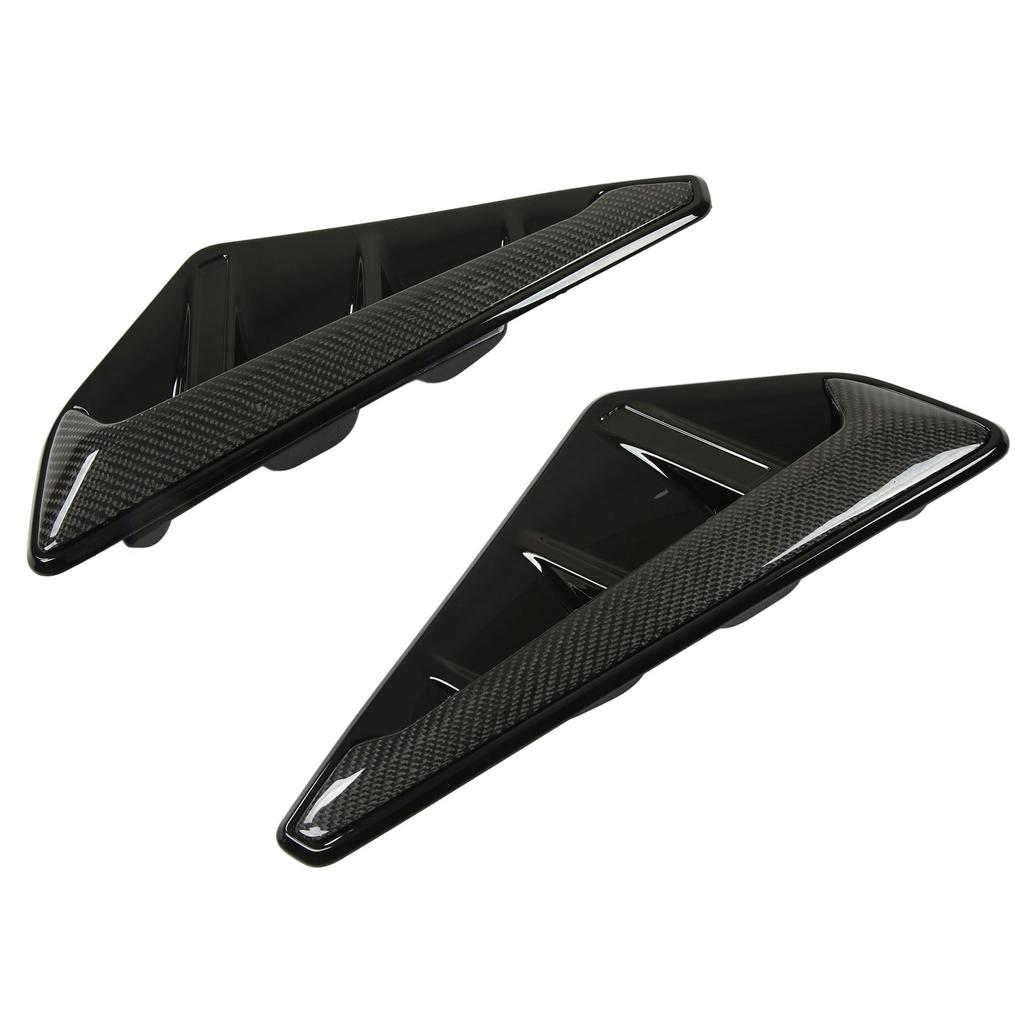 1 Pair Fender Side Vent Cover Trim Carbon Fiber Air Outlet Frame Replacement for X5 X5M F95 2019‑2022