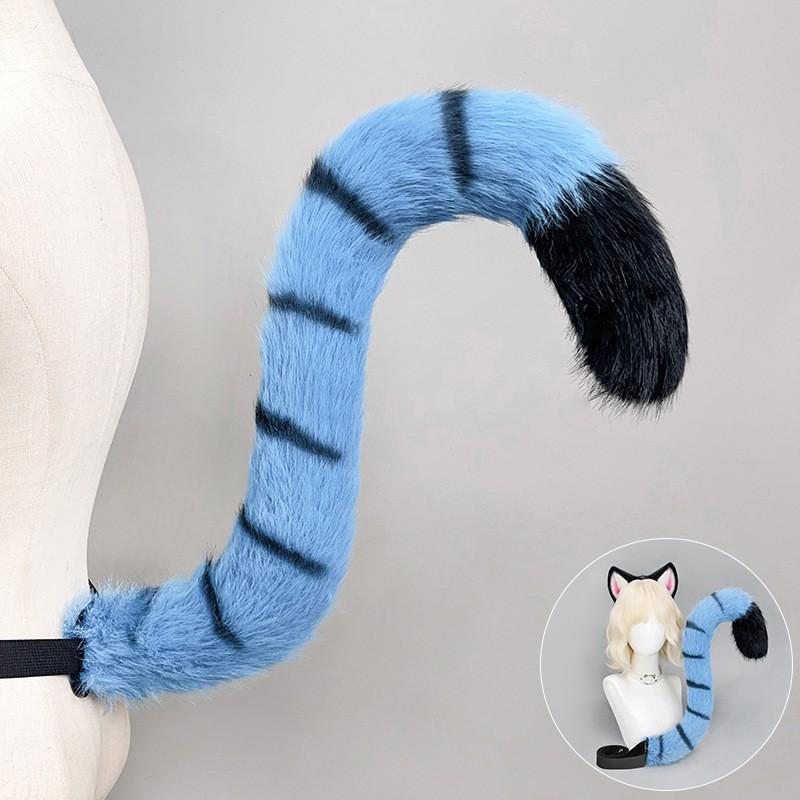 Anime Kpop Cosplay Tiger Ear Headband Tail Set Adults - Plush Furry Animal Costume Accessories
