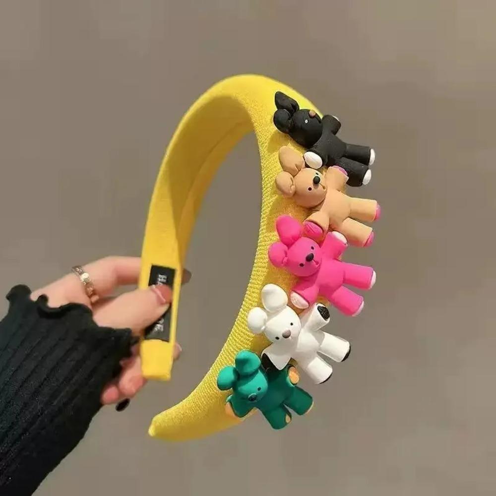 Sweet Headband Fashion Large Flower Hair Hoop Cute Rabbit Headbands for Hair Styling Girls Hair Accessories Party Holiday Gifts