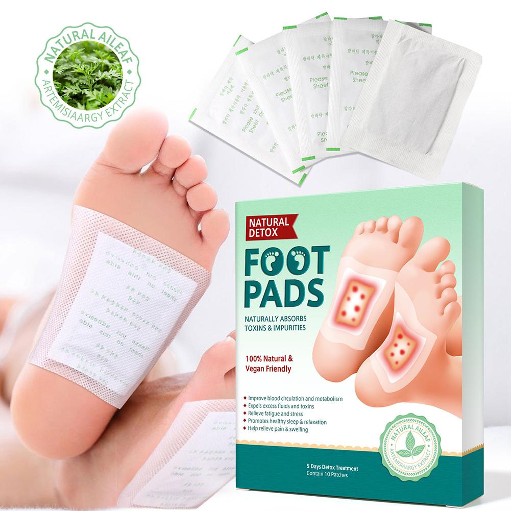 10 Packs Sole Soothe Foot Pads Cleanse Naturally Relieve Pain Sleep Better Eliminate Foot Odor Foot Care Pads