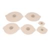 6 Stück Lebensmittel-Dosenverschlüsse Lebensmittelqualität Hitzebeständig Abdichtend Auslaufsicher Silikon Saugdeckel Topfdeckel für Töpfe Pfannen Schüsseln Beige