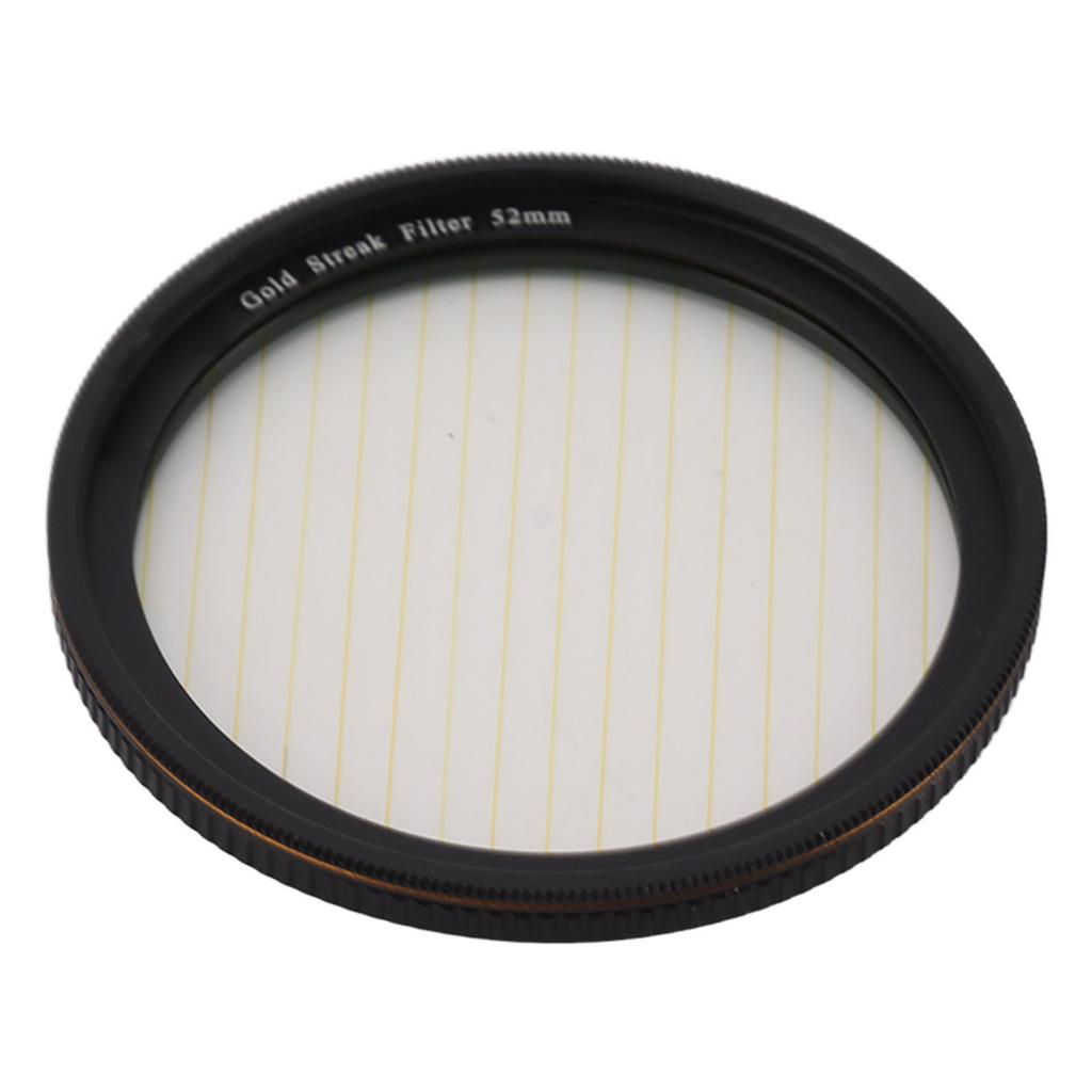 Gold Streak Filter Light   Effect Filter Optical Glass Camera Lens Filter with Case for Photography Nightshoot