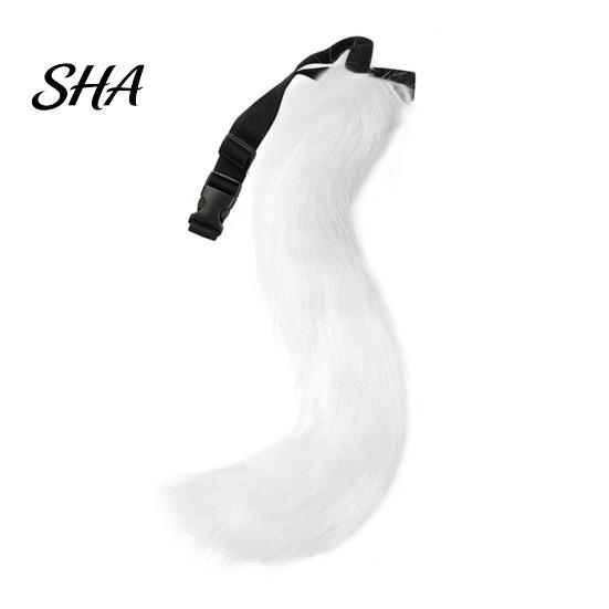 Accessori Costumi Cosplay Anime Maschera Volpe Peluche, Coda Soffice, Oggetti di Scena per Costumi, Maschera Peluche per Feste di Halloween, Convention e Ruolo