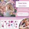 Aquarell Blumen Temporäre Tattoos: Wasserfest, Schweißfest, Langanhaltend für Fotografie, Handgelenke, Knöchel