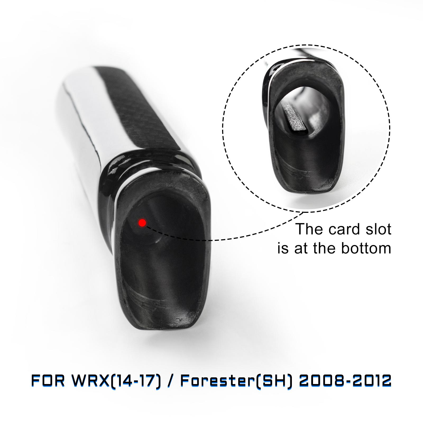 Real Hard Carbon Fiber for Subaru WRX Forester Accessories Interior Car Handbrake Grips Covers Trim Decoration Car Styling