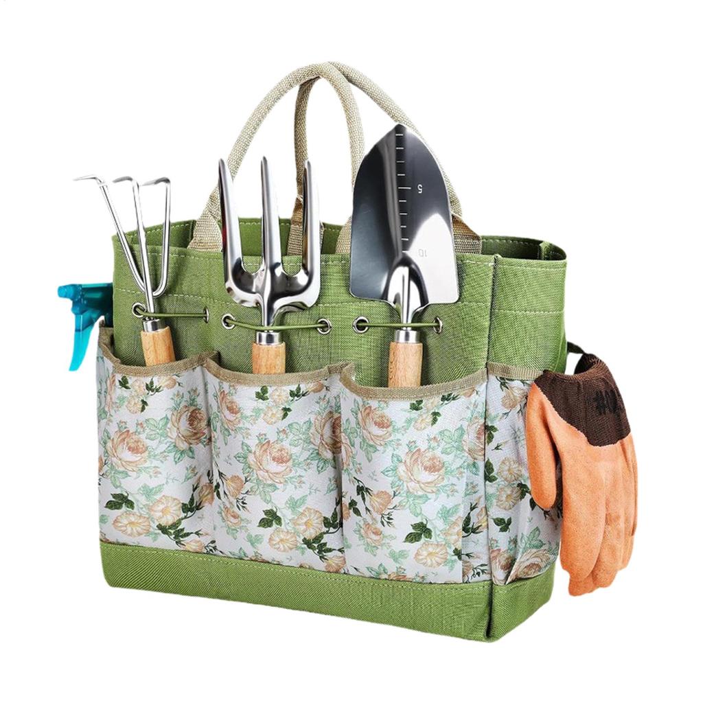 Garden Tool Bag Durable Handheld Gardening and Planting Tool Storage Bag Multi Pocket Garden Tool Organizer Bag Pouch