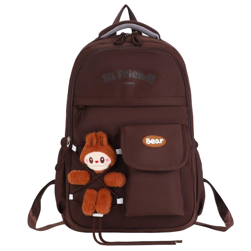 School bag for girls, cute backpack for junior high school students, high school students, college students, large-capacity campus backpack for women
