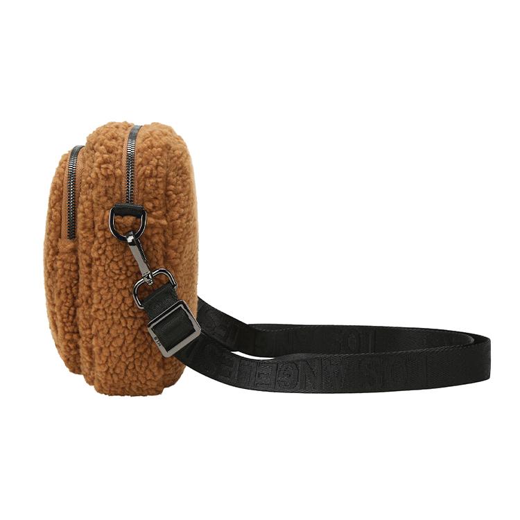 New MLB Polyester Shoulder Bag Crossbody Bag Mini Women's Brown 32BGDF011-07A