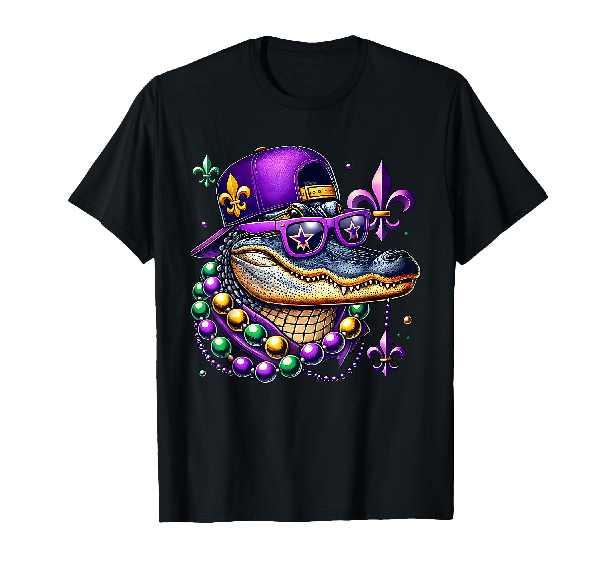 

Mardigator Mardi Gras Alligator Costume Men Women Mardi Gras T-Shirt